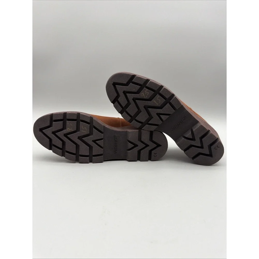 Vionic Suede 'Willa' Wedge Shoes Water Repellent Toffee Women's 9.5